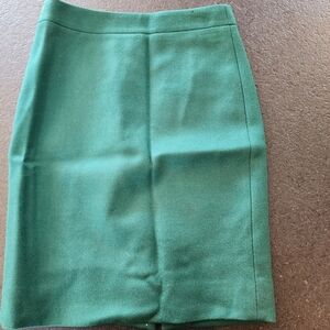 J. Crew No. 2 Green Pencil Skirt